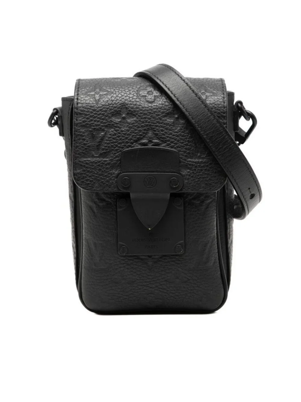 Louis Vuitton Monogram Taurillon S Lock Vertical Wearable Wallet Crossbody